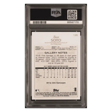 Juan Soto PSA 10 2018 Topps Gallery Rookie RC Card #126