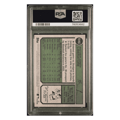 Matthew Liberatore PSA 10 2023 Topps Heritage Real One Autographs Rookie RC Card #ROAMLE