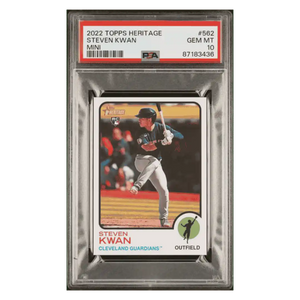 Steven Kwan PSA 10 2022 Topps Heritage Mini Rookie RC Card #562