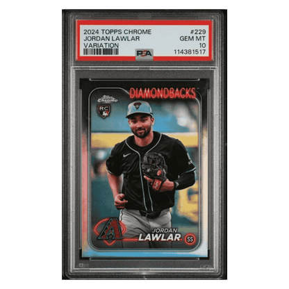 Jordan Lawler PSA 10 2024 Topps Chrome Variation Rookie RC Card #229