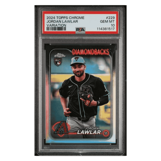 Jordan Lawler PSA 10 2024 Topps Chrome Variation Rookie RC Card #229