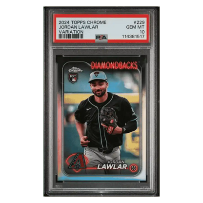Jordan Lawler PSA 10 2024 Topps Chrome Variation Rookie RC Card #229