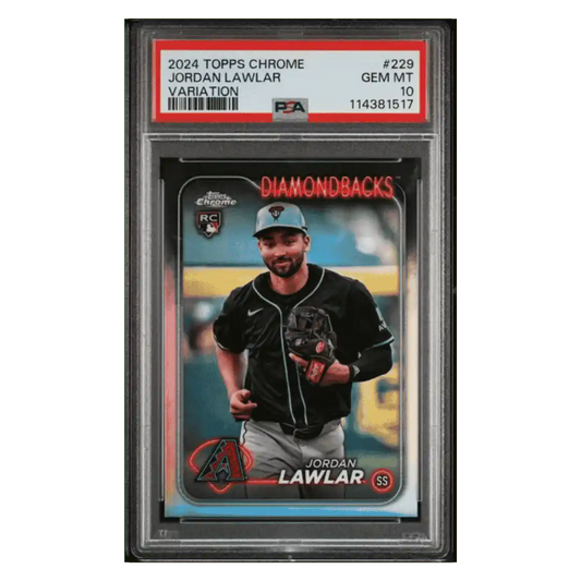 Jordan Lawler PSA 10 2024 Topps Chrome Variation Rookie RC Card #229