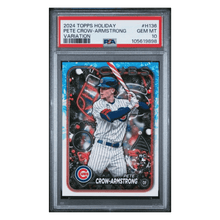 Pete Crow-Armstrong PSA 10 2024 Topps Holiday Variation Rookie RC Card #H136