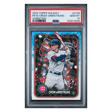 Pete Crow-Armstrong PSA 10 2024 Topps Holiday Variation Rookie RC Card #H136