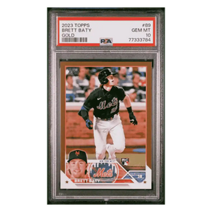 Brett Baty PSA 10 2023 Topps Gold Rookie RC #2023 Card #89