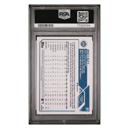 Brett Baty PSA 10 2023 Topps Gold Rookie RC #2023 Card #89