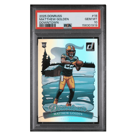 Matthew Golden PSA 10 2025 Donruss Downtown Card #18