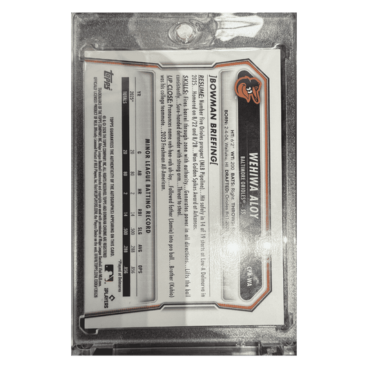 Wehiwa Aloy 2026 Bowman Chrome 1st Autograph Popcorn Refractor SP #1/ 5 Card #CPA-WA