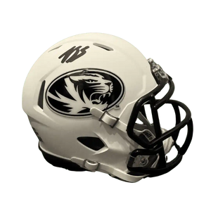 Luther Burden III Missouri Tigers Autographed Matte White Mini Speed Helmet - Beckett COA