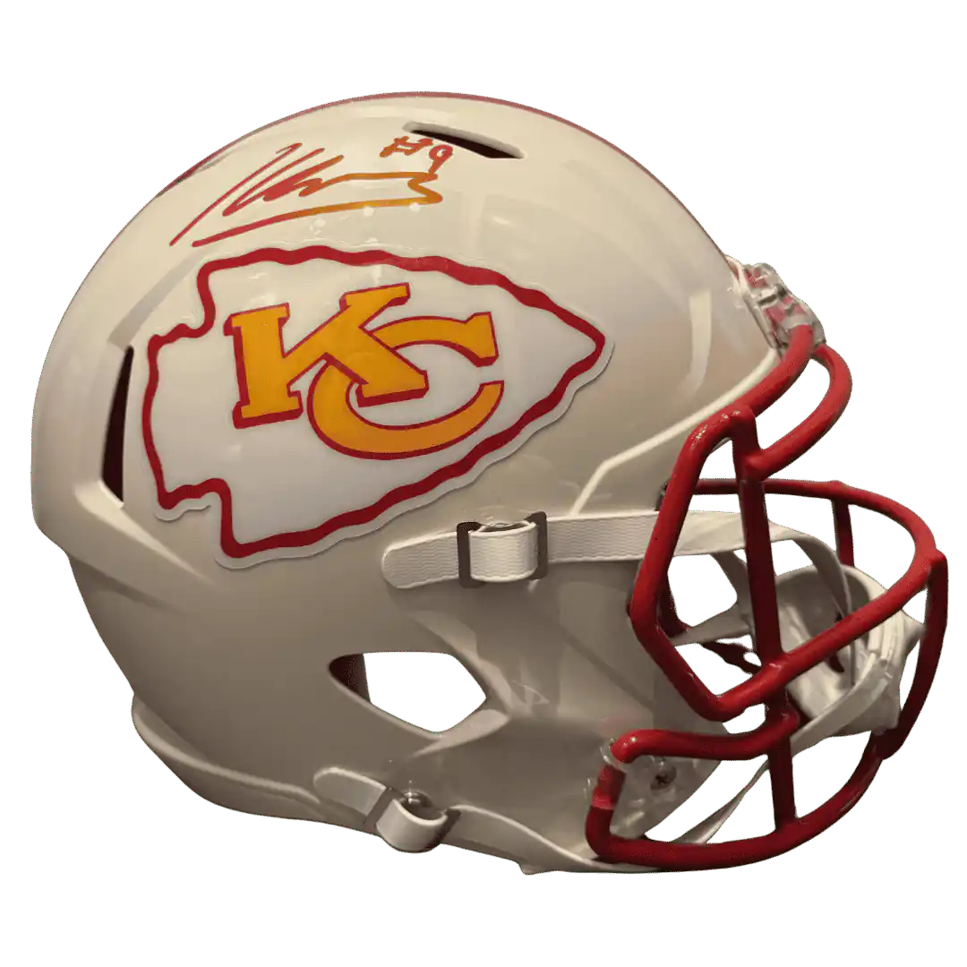 Kenneth Walker Kansas City Chiefs Autographed Full Size Retro Replica Helmet - Beckett COA
