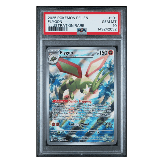 Flygon PSA 10 2025 Pokemon Phantasmal Flames Illustration Rare Card #101