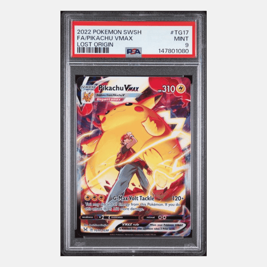 Full Art Pikachu VMAX PSA 9 2022 Pokemon Sword & Shield Lost Origin Card #TG17