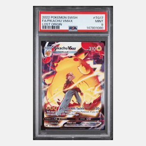 Full Art Pikachu VMAX PSA 9 2022 Pokemon Sword & Shield Lost Origin Card #TG17