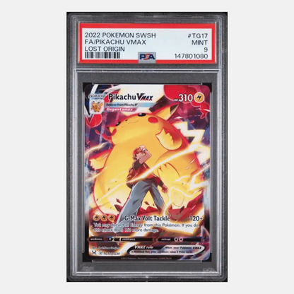 Full Art Pikachu VMAX PSA 9 2022 Pokemon Sword & Shield Lost Origin Card #TG17