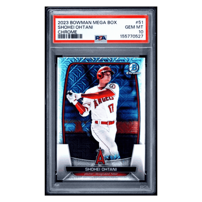 Shohei Ohtani PSA 10 2023 Bowman Mega Box Chrome Card #51