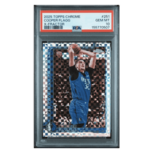 Cooper Flagg PSA 10 2025 Topps Chrome X-Fractor Rookie RC Card #251