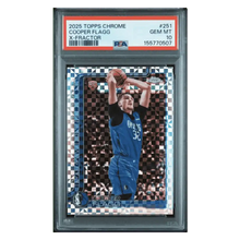 Cooper Flagg PSA 10 2025 Topps Chrome X-Fractor Rookie RC Card #251