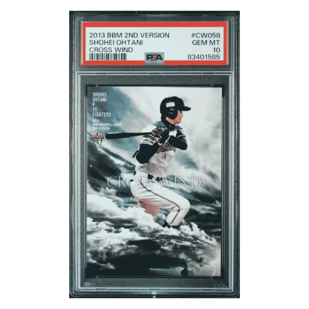 Shohei Ohtani PSA 10 2013 BBM 2nd Version Cross Wind Rookie RC Card #CW058