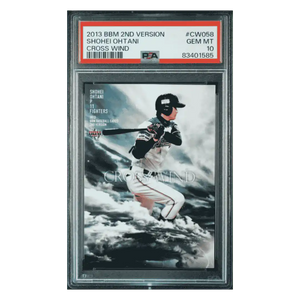 Shohei Ohtani PSA 10 2013 BBM 2nd Version Cross Wind Rookie RC Card #CW058