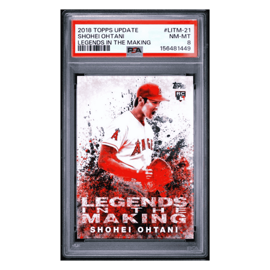 Shohei Ohtani PSA 8 2018 Topps Update Legends In The Making Rookie RC Card #LITM-21