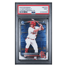JJ Wetherholt PSA 9 2025 Topps Bowman Chrome Prospects Card #BCP22