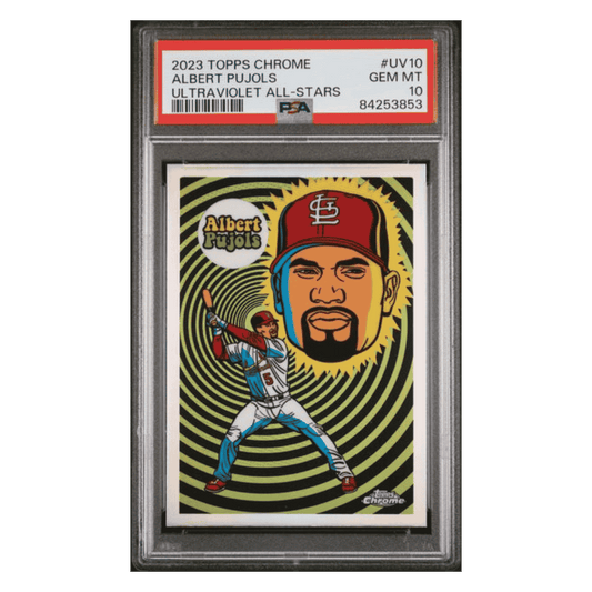 Albert Pujols PSA 10 2023 Topps Chrome Ultraviolet All-Stars Card #UV10