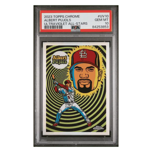 Albert Pujols PSA 10 2023 Topps Chrome Ultraviolet All-Stars Card #UV10
