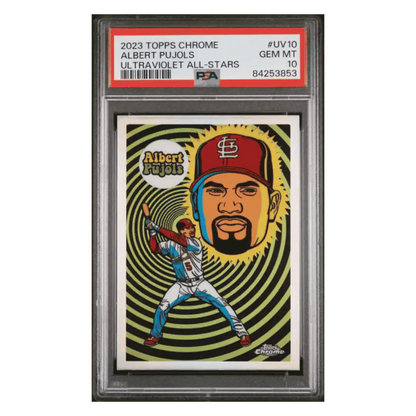 Albert Pujols PSA 10 2023 Topps Chrome Ultraviolet All-Stars Card #UV10