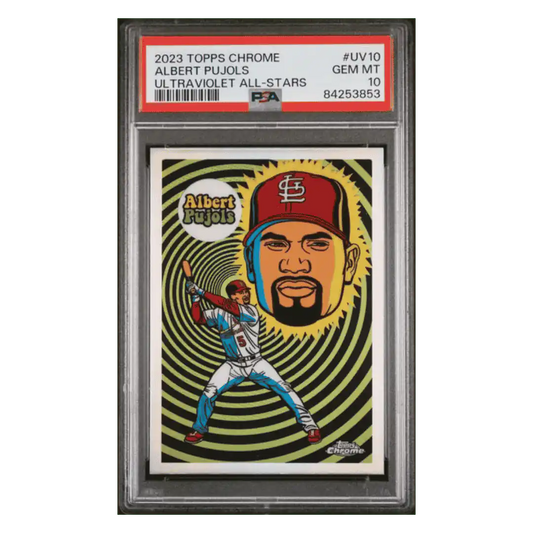 Albert Pujols PSA 10 2023 Topps Chrome Ultraviolet All-Stars Card #UV10