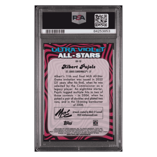Albert Pujols PSA 10 2023 Topps Chrome Ultraviolet All-Stars Card #UV10