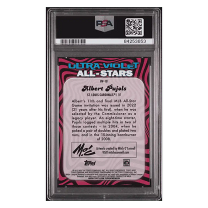 Albert Pujols PSA 10 2023 Topps Chrome Ultraviolet All-Stars Card #UV10
