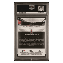 Mike Trout PSA 10 2022 Bowman's Best Refractor Card #14