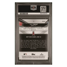 Mike Trout PSA 10 2022 Bowman's Best Refractor Card #14