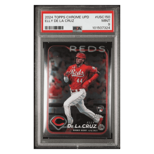 Elly De La Cruz PSA 9 2024 Topps Chrome Update Rookie RC Card #USC150