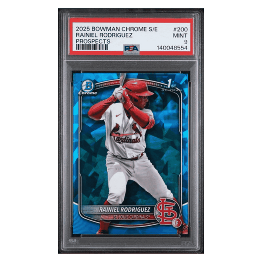 Rainiel Rodriguez PSA 9 2025 Bowman Sapphire Edition Prospects Card #200