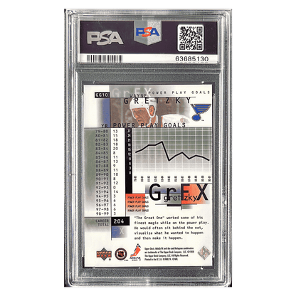 Wayne Gretzky PSA 10 1999 Upper Deck HoloGrFX Card #GG10