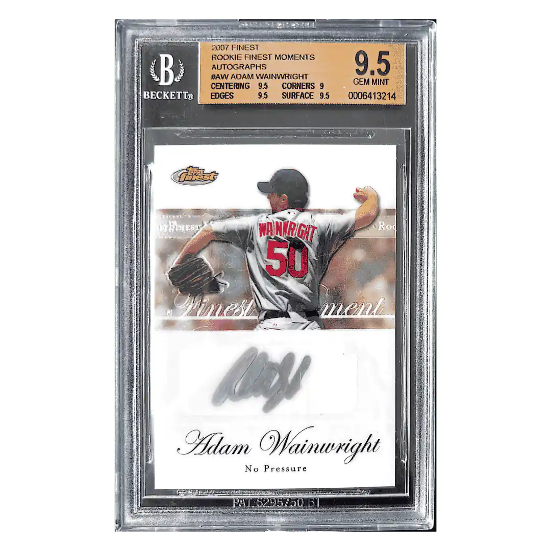 Adam Wainwright BGS 9.5 2007 Topps Rookie Finest Moments Autograph Card #RFMA-AW