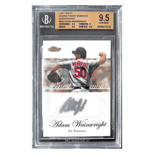 Adam Wainwright BGS 9.5 2007 Topps Rookie Finest Moments Autograph Card #RFMA-AW