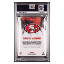 Christian McCaffrey PSA 9 2024 Panini Phoenix Color Blast Case Hit Card #CBCMY