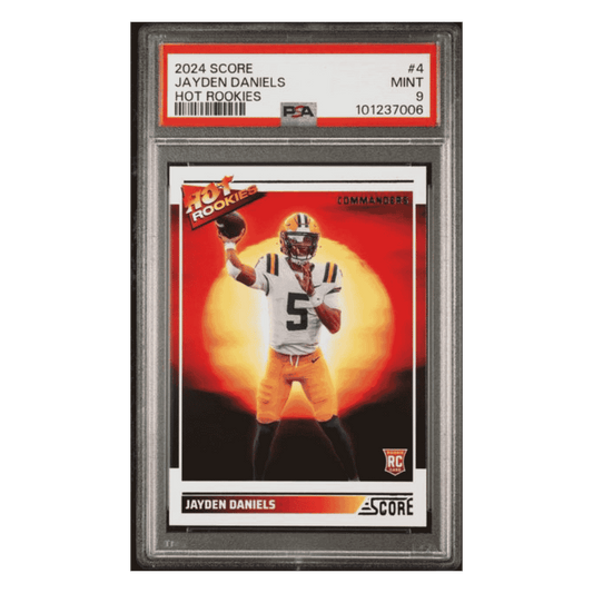 Jayden Daniels PSA 9 2024 Panini Score Hot Rookies Card #4