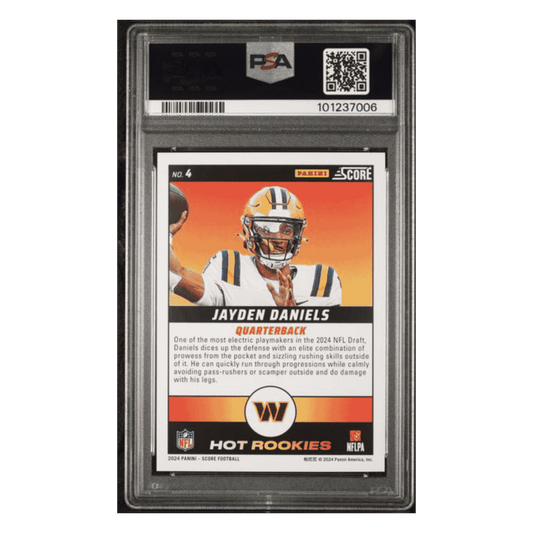 Jayden Daniels PSA 9 2024 Panini Score Hot Rookies Card #4