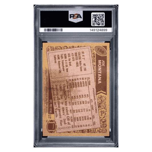 Joe Montana PSA 5 1986 Topps Card #156