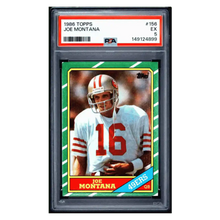 Joe Montana PSA 5 1986 Topps Card #156