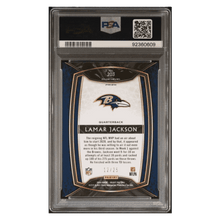 Lamar Jackson PSA 10 2020 Panini Select Tie-Dye Prizm #d/ 25 Card #203