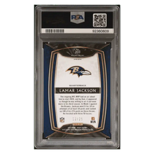 Lamar Jackson PSA 10 2020 Panini Select Tie-Dye Prizm #d/ 25 Card #203