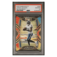 Lamar Jackson PSA 10 2020 Panini Select Tie-Dye Prizm #d/ 25 Card #203