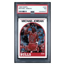 Michael Jordan PSA 7 1989 NBA Hoops Card #200