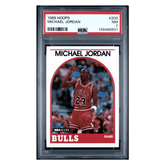 Michael Jordan PSA 7 1989 NBA Hoops Card #200