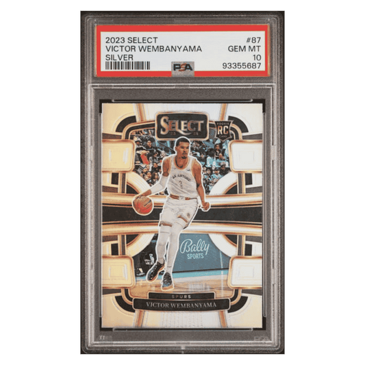 Victor Wembanyama PSA 10 2023 Panini Select Silver Rookie RC Card #87